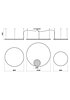 Závěsné LED svítidlo Orbit 01-1723 Ø 100, 80 a 60cm Redo Group