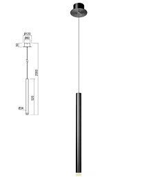Závěsné LED svítidlo MADISON 01-2045, Redo Group
