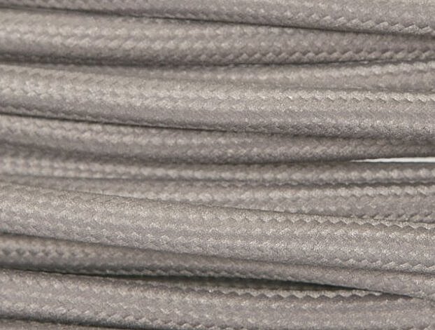allkabel Textilní kabel tmavě šedý TS3028 2x0,75mm