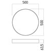 Stropní LED svítidlo XPILL ROUND PXR02CCT SWH, Arelux
