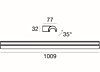Nástěnné LED světlo LineaLight 8402 šampaň šíře 1m