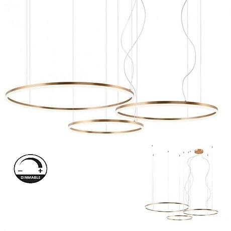 Stmívatelné závěsné LED svítidlo Orbit 01-1723-TRIAC 3000K Ø 100cm, Redo Group