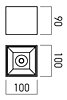 Bodové LED svítidlo XCORE 3000K CRQ02WW MBK