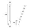 Nástěnné LED svítidlo Snake_W3 7226 bílé