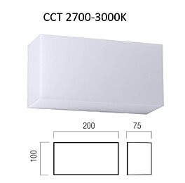 Nástěnné, stropní světlo CCT 90775 Kodiak 10x20cm Redo group