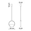 Závěsné LED světlo Toy 4691 Sikrea petrol