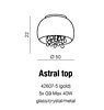 Závěsné/stropní křišťálové svítidlo Azzardo Astral AZ1647