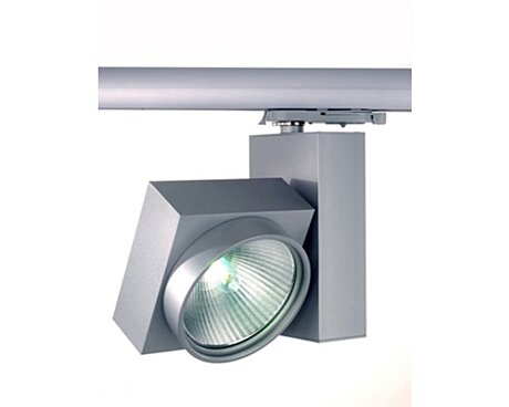 3-fázový stříbrný spot Tuba 003458 pro kolejnicový systém