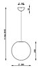 Závěsné svítidlo Oh! Pendant 10101 – průměr 28cm