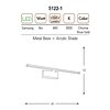 Nástěnné LED svítidlo 5122-1 Ozcan 41cm chrome
