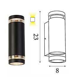 Venkovní nástěnné světlo 61100BK Searchlight