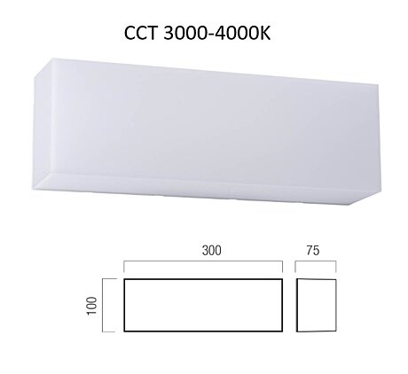 Nástěnné, stropní světlo CCT 90776 Kodiak 30x10cm Redo group