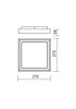 Stropní LED svítidlo Bezel 9188 tmavě hnědá Redo Group