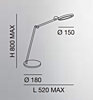 Stolní LED lampička REGINA 3551-30-101 Fabas