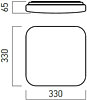 Stropní LED svítidlo XEON 4000K EN04NW