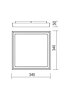 Stropní LED svítidlo Bezel 9190 tmavě šedá Redo Group