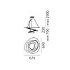Artemide Pirce mini sospensione LED 67x69cm