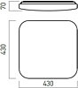 Stropní LED svítidlo XEON 3000K EN05WW