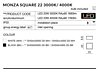 Stropní LED svítidlo Monza SQUARE 22 3000K AZ2269 Azzardo