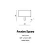Nástěnné svítidlo Azzardo Amadeo Square AZ2419+AZ2420