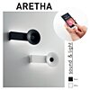 Nástěnné LED svítidlo 3467-21-102 s reproduktorem ARETHA FABAS