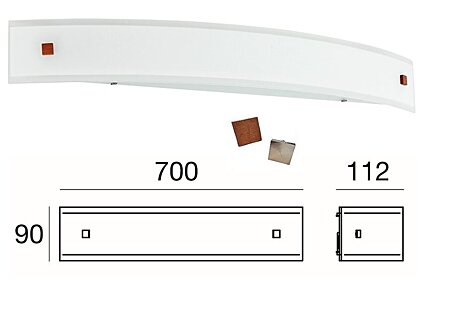 Italské světlo Mille-W1 LED 7844 Linea light