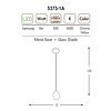 Závěsné LED svítidlo Ozcan 5373-1A chrome