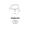 Nástěnné svítidlo Azzardo Amadeo Oval AZ2419+AZ2421