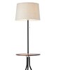 Stojací lampa 01-1464 se stolkem a šňůrkovým vypínačem Redo Group černá