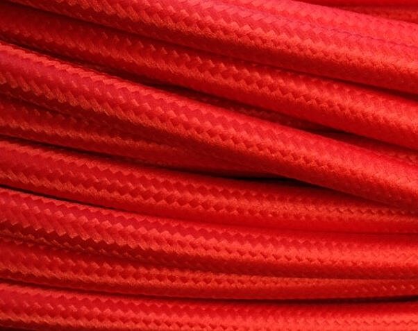 allkabel Textilní kabel červený 5038 3x0,75mm