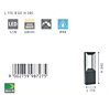 Venkovní LED sloupek 98727 Eglo Riforano 34cm