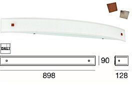 Italské stmívatelné světlo Mille-W1 LED 7848 Linea light