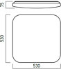 Stropní LED svítidlo XEON 4000K EN06NW