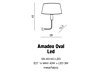 Nástěnné svítidlo Azzardo Amadeo Oval Led AZ2418+AZ2421