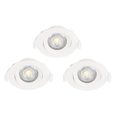 SET 3 kusů zápustných LED svítidel SARTIANO 32896 Eglo