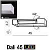 Koupelnové LED světlo Dali 45 3000K bílé AZ2790