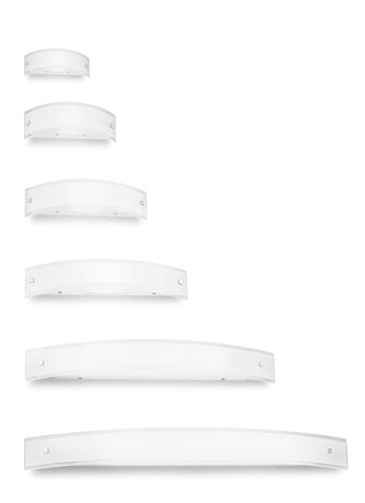 Nástěnné svítidlo Mille 1003 – průhledné/bílé 35cm