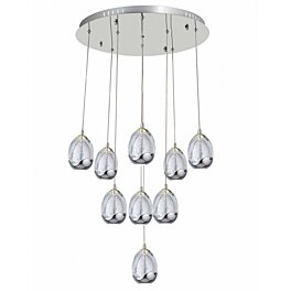 Závěsné LED svítidlo Ozcan 5373-9A chrome