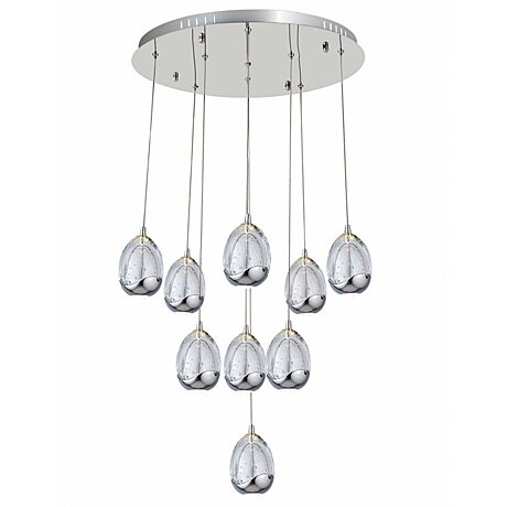 Závěsné LED svítidlo Ozcan 5373-9A chrome