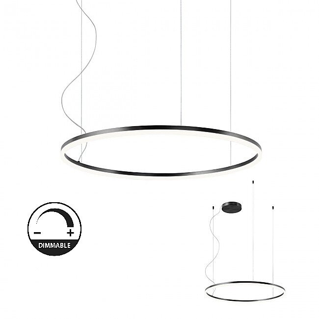 Stmívatelné závěsné LED svítidlo Orbit 01-1962-TRIAC 4000K Ø 80cm, Redo Group