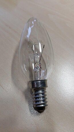 žárovka svíčka 25W čirá E14 230V