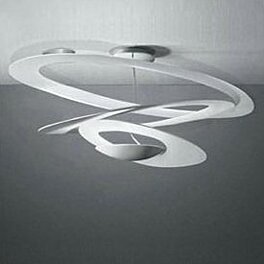Italské stropní světlo Artemide Pirce LED ceiling bílé pr.97cm