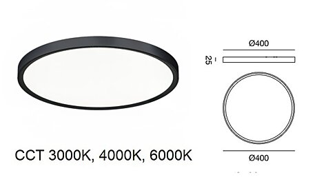 Italské světlo GPL325 CCT, pr.40cm