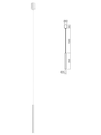 Závěsné světlo Kanji 01-4130 35cm Redo group