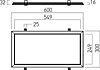 LED panel XWIDE RIM 3000K WDR3060WW MWH pro zapuštěnou montáž, IP40