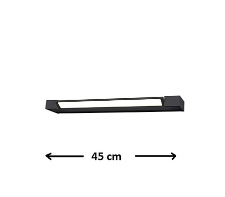 Koupelnové LED světlo Dali 45 3000K černé AZ2892