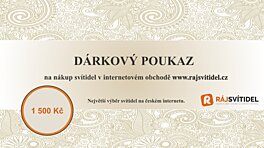 Dárkový poukaz v hodnotě 1.500,- Kč
