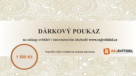 Dárkový poukaz v hodnotě 1.500,- Kč