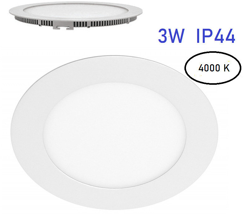 GTV Vestavné 3W LED světlo Oris LD-ORW03W-NBP4 4000K IP44