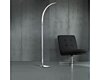Stojací lampa LUZ 1x LED 16,8 W chrom